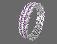 bezel-bangle---silver-polished-amethyst-diamond-white (1)