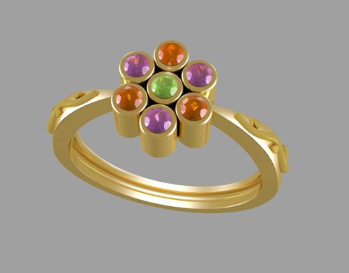 bezel-ring---gold-tanzanite-periodot-quartz-citrine-
