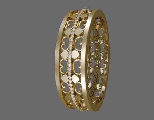 prong-bangle---gold-diamond-white (2)